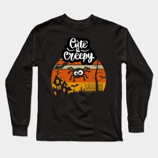 Cute & Creepy - Halloween Couple Long Sleeve T-Shirt